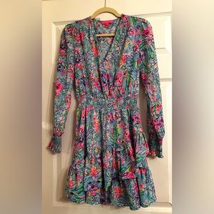 Lilly Pulitzer Cristiana Dress Alligator Isle. 00. EUC
